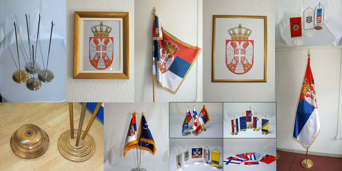 Izrada stonih zastavica, držača za zastavice i druge opreme Beograd - Poslovna Žena